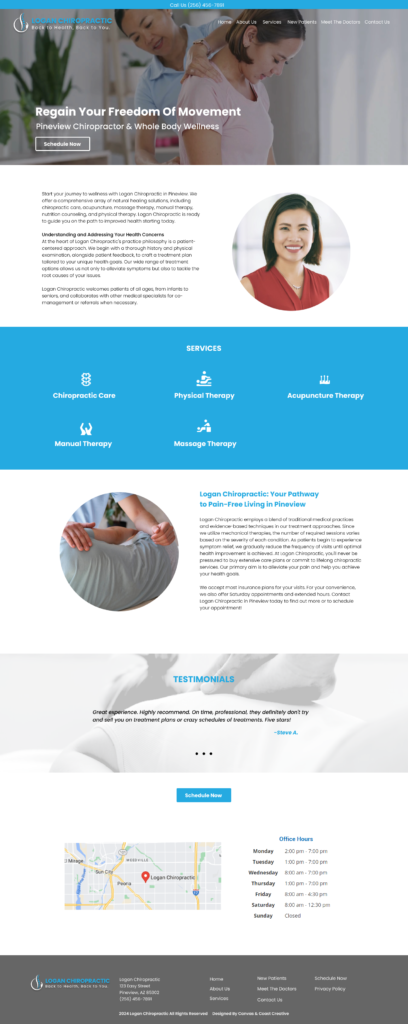 Chiropractic website design