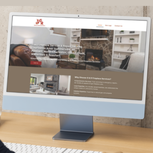 Website homepage example